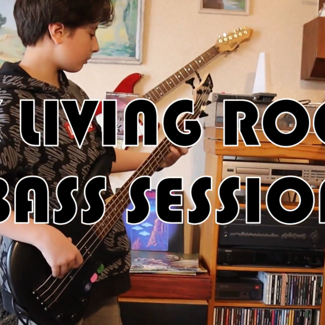 My living room bass session